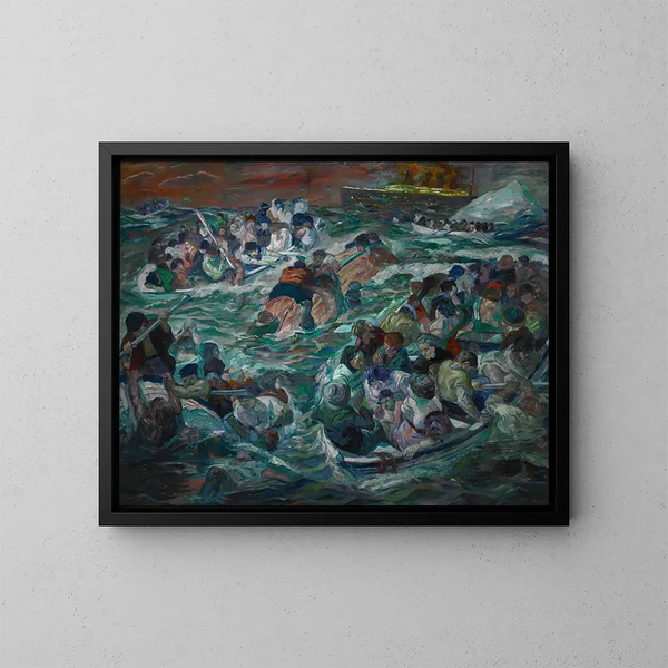 Riproduzione del dipinto Il naufragio del Titanic - Max Beckmann