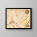 Nackt schlafend - Max Beckmann — gerahmtes Bild an der Wand