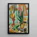 Still life with lit candle - Max Beckmann — framed artwork on a wall