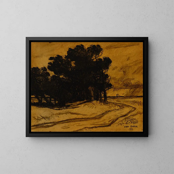 Ohne Titel - Max Bohm — gerahmtes Bild an der Wand