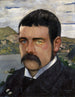 Self-portrait Painting - Max Buri — artwork view