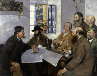 Die Politiker des Dorfes - Max Buri — Ansicht des Kunstwerks