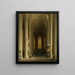 Interno della chiesa gotica - Max Emanuel Ainmiller — quadro incorniciato alla parete