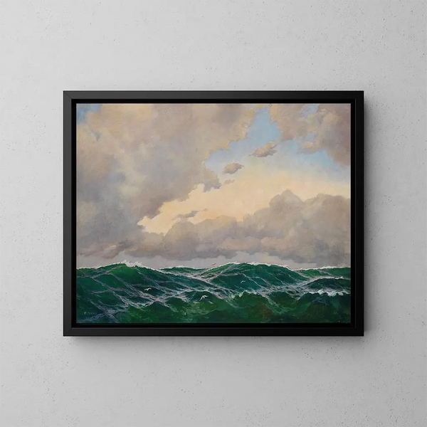 Meeres-Gemälde - Max Jensen — gerahmtes Bild an der Wand