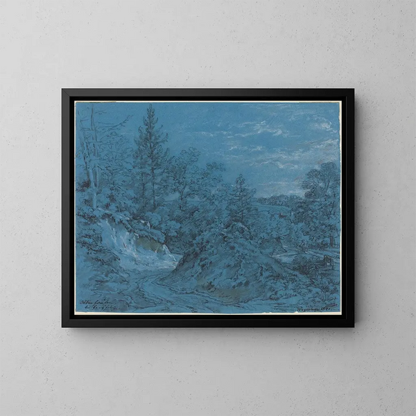 Altenhausen bei Freysing - Max Joseph Wagenbauer — gerahmtes Bild an der Wand