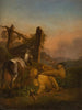 Ziege und Schaf in einer weiten Landschaft - Max Joseph Wagenbauer — Ansicht des Kunstwerks