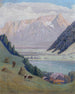 Mountain Lake Painting - Max Kahrer — artwork view
