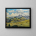 Alpe de Siusi Südtirol - Max Kahrer — gerahmtes Bild an der Wand