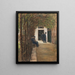 House of Old Men in the Garden of Amsterdam at Brentanostift in Amsterdam - Max Liebermann — framed artwork on a wall