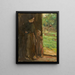 Frau mit Kind unter dem Baum - Max Liebermann — gerahmtes Bild an der Wand