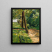 L'allée di betulle nel giardino di Wannsee a est - Max Liebermann — quadro incorniciato alla parete