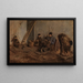 Der Korbflechter - Max Liebermann — gerahmtes Bild an der Wand