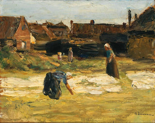 Max Liebermann - Dorfwinkel mit Bleiche village corner with bleach.webp