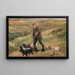 Cacciatore tra le dune - Max Liebermann — quadro incorniciato alla parete