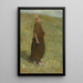 Giovane ragazza in piedi sulla duna, verso destra - Max Liebermann — quadro incorniciato alla parete