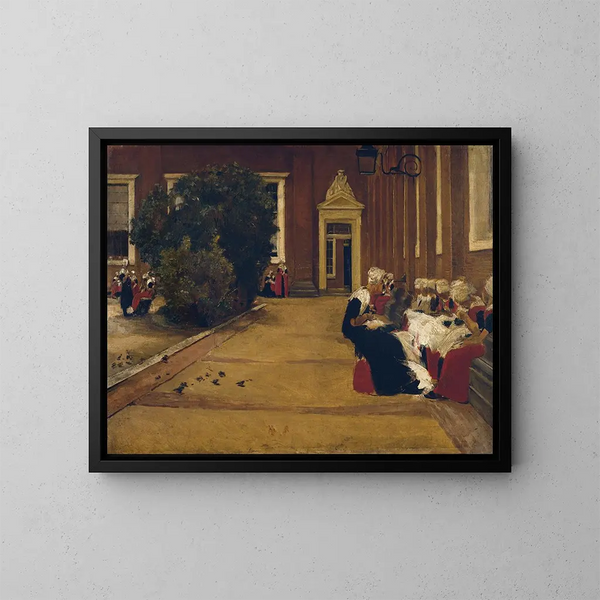 Filles orphelines à Amsterdam - Max Liebermann — quadro incorniciato alla parete