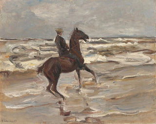 Cavaliere sul bordo del mare a destra - Max Liebermann — vista dell’opera