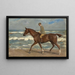Cavalier sur la plage vers la gauche - Max Liebermann — gerahmtes Bild an der Wand