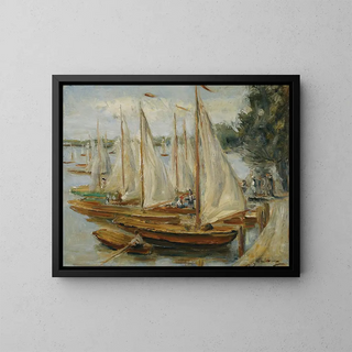 Max Liebermann - Segelboote Am Wannsee Sailing Boats On Wannsee Lake.webp