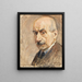 Autoritratto - Max Liebermann — quadro incorniciato alla parete