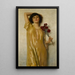Dame in Gelb - Max Nonnenbruch — gerahmtes Bild an der Wand