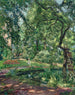 Garten in Godramstein mit einem von Vegetation überwucherten Baum und einem Teich - Max Slevogt — Ansicht des Kunstwerks