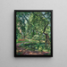 Garten in Godramstein mit einem von Vegetation überwucherten Baum und einem Teich - Max Slevogt — gerahmtes Bild an der Wand