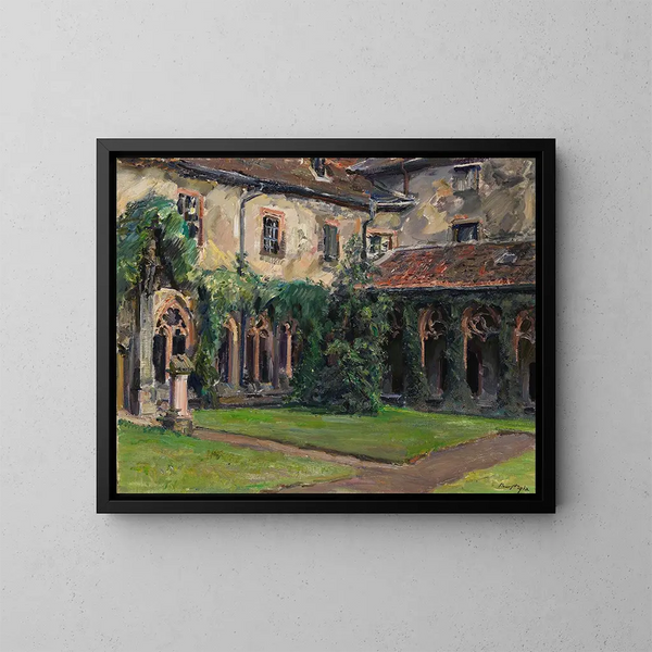 Cloître der Augustinerabtei in Landau II - Max Slevogt — gerahmtes Bild an der Wand