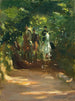 Gruppo di equitazione in foresta - Max Slevogt — vista dell’opera
