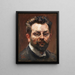 Selbstporträt - Max Slevogt — gerahmtes Bild an der Wand
