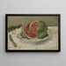 Stillleben mit Wassermelone - Max Slevogt — gerahmtes Bild an der Wand