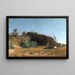 in der Nähe von Bordighera an der Riviera - Max Wilhelm Roman — gerahmtes Bild an der Wand