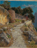 Paesaggio italiano con Monaco - Max Wilhelm Roman — vista dell’opera