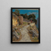 Paesaggio italiano con Monaco - Max Wilhelm Roman — quadro incorniciato alla parete