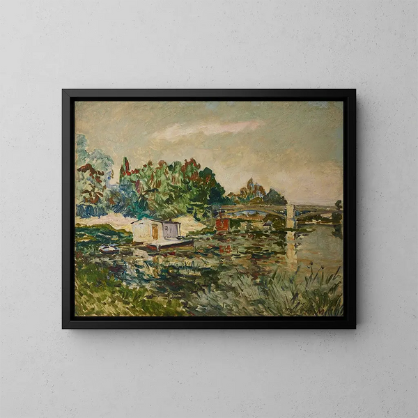Ufer der Marne - Maxime Maufra — gerahmtes Bild an der Wand