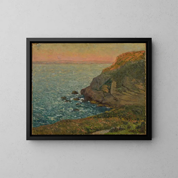Dernières lueurs du jour à Morgat - Maxime Maufra — gerahmtes Bild an der Wand