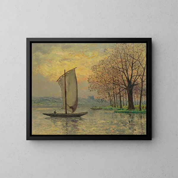 Die Ufer der Loire - Maxime Maufra — gerahmtes Bild an der Wand