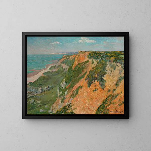Die roten Klippen von Octeville, Seine-Inferieure - Maxime Maufra — gerahmtes Bild an der Wand