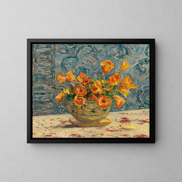 Blumenvasen - Maxime Maufra — gerahmtes Bild an der Wand