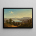 Vista del lago Waginger See - Maximilian Haushofer — quadro incorniciato alla parete