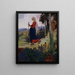 Die Spazierfahrt von Marie in den Bergen - Maximilian Liebenwein — gerahmtes Bild an der Wand