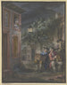 Sérénade nocturne dans la ruelle d'une petite ville - Maximilian Neustück — Ansicht des Kunstwerks