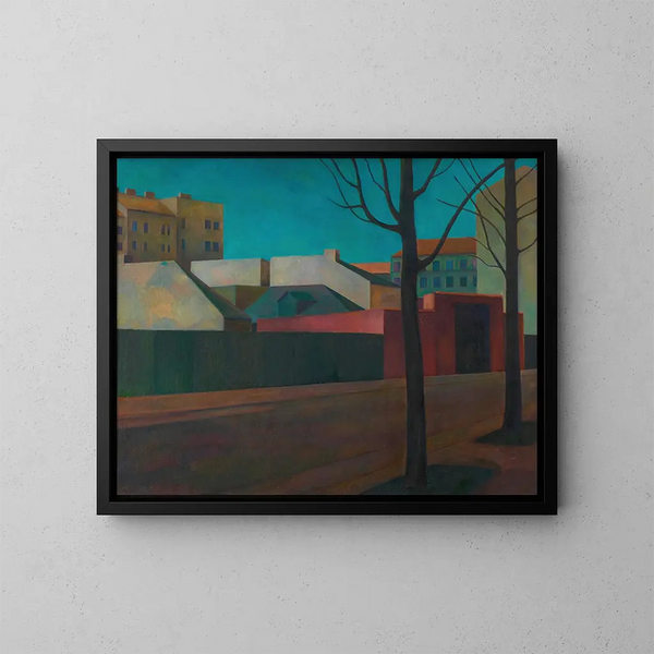 Peripherie der Großstadt - Maximilian Reinitz — gerahmtes Bild an der Wand