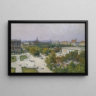 Maximilian Suppantschitsch - Blick auf den Ring gegen das Rathaus und Parlament.webp