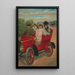 in Automobil - Meek Company — gerahmtes Bild an der Wand