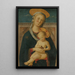 Jungfrau mit Kind - Meister von San Miniato — gerahmtes Bild an der Wand