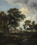Una fattoria al sole - Meindert Hobbema — vista dell’opera