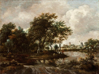 Meindert Hobbema - Landscape with Anglers and a Distant Town.webp