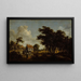 Les Moulins - Meindert Hobbema — gerahmtes Bild an der Wand