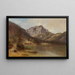am Ufer des Langbathsee-Sees - Melchior Fritsch — gerahmtes Bild an der Wand
